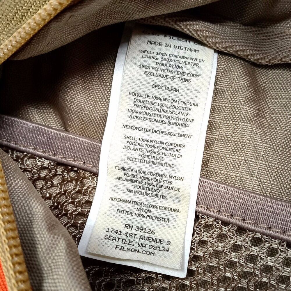 NWT Filson Surveyor Tan/Flame Crossbody Waist Fanny Hiking Pack - Picture 8 of 11
